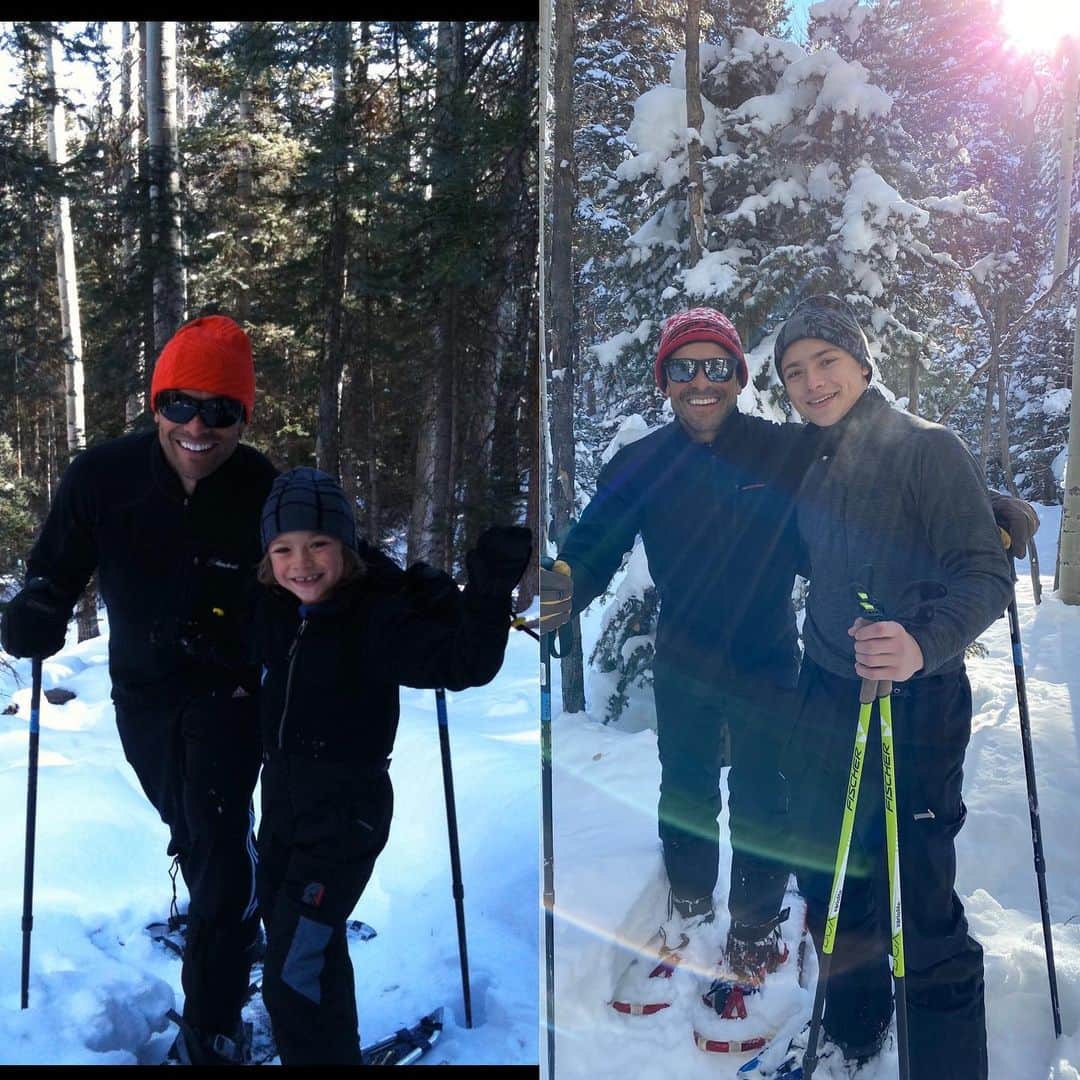 ケリー・リッパさんのインスタグラム写真 - (ケリー・リッパInstagram)「First #snowshoe of 2009 vs. Last #snowshoe of 2019. ♥️🎿❄️☃️🎄Happy New Year! Here’s to climbing every mountain ⛰🏔🗻」1月1日 9時26分 - kellyripa