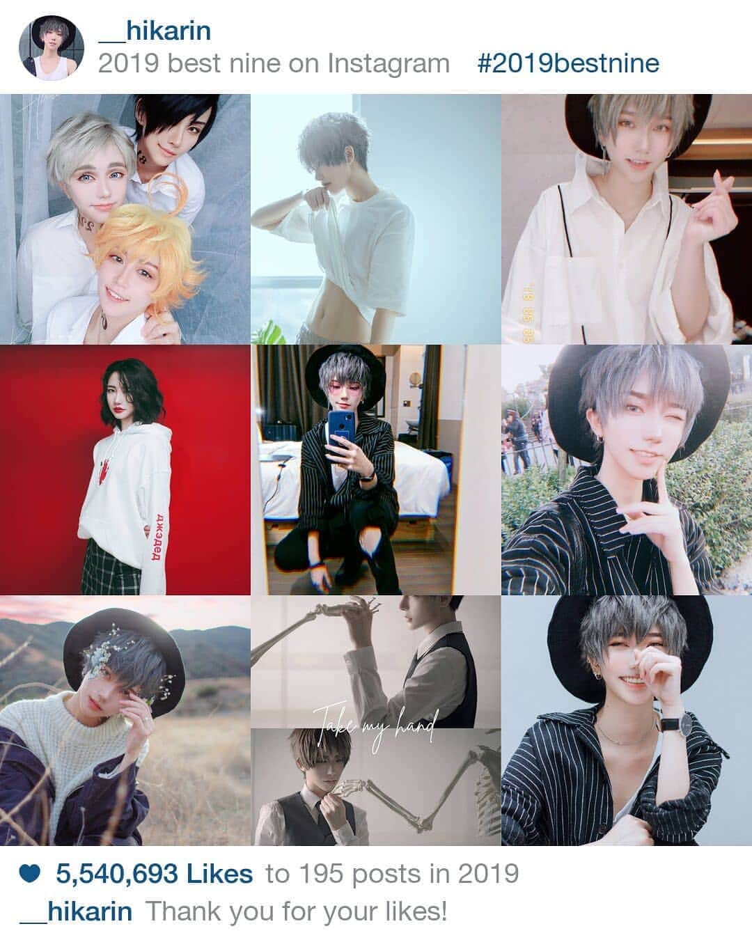 のインスタグラム：「Wow what can I say ! 2019 definately wasn't an easy year , but thats not a bad thing . Even though I've lost loved ones , I was still able to come through with the help of everyone . I just want to thank you for your love . Without you , I really wouldn't be here . So when things get tough , please remember I'm here cheering for you ! Here's to 2020 , another year together with you ❤️ PS. Let me know if you want more of those Ab content 💪」