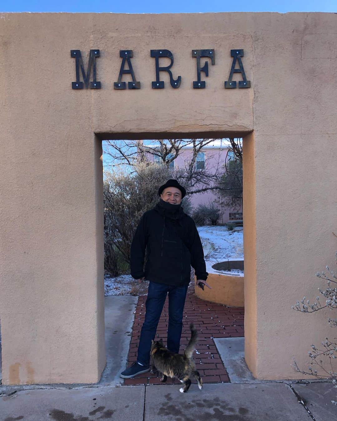 川辺ヒロシのインスタグラム：「マーファ猫歩き」
