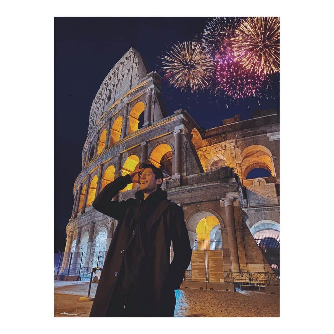 長田翔恩のインスタグラム：「From Rome with Love.  今年も長田翔恩をよろしくお願い致します✌️ #2020 #newdecade」