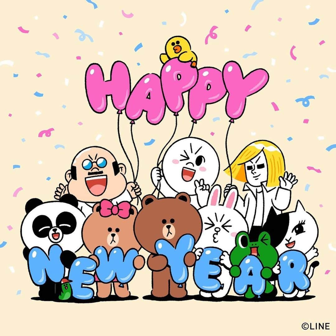 LINE FRIENDS_JPさんのインスタグラム写真 - (LINE FRIENDS_JPInstagram)「2020！ 🌅 新年あけましておめでとうございます 🎉  #2020 #NewYear #新年 #挨拶 #BROWN #CONY #SALLY #CHOCO #LEONARD #EDWARD #BOSS #JAMES #PANGYO #JESSICA #LINEFRIENDS」1月1日 12時12分 - linefriends_jp