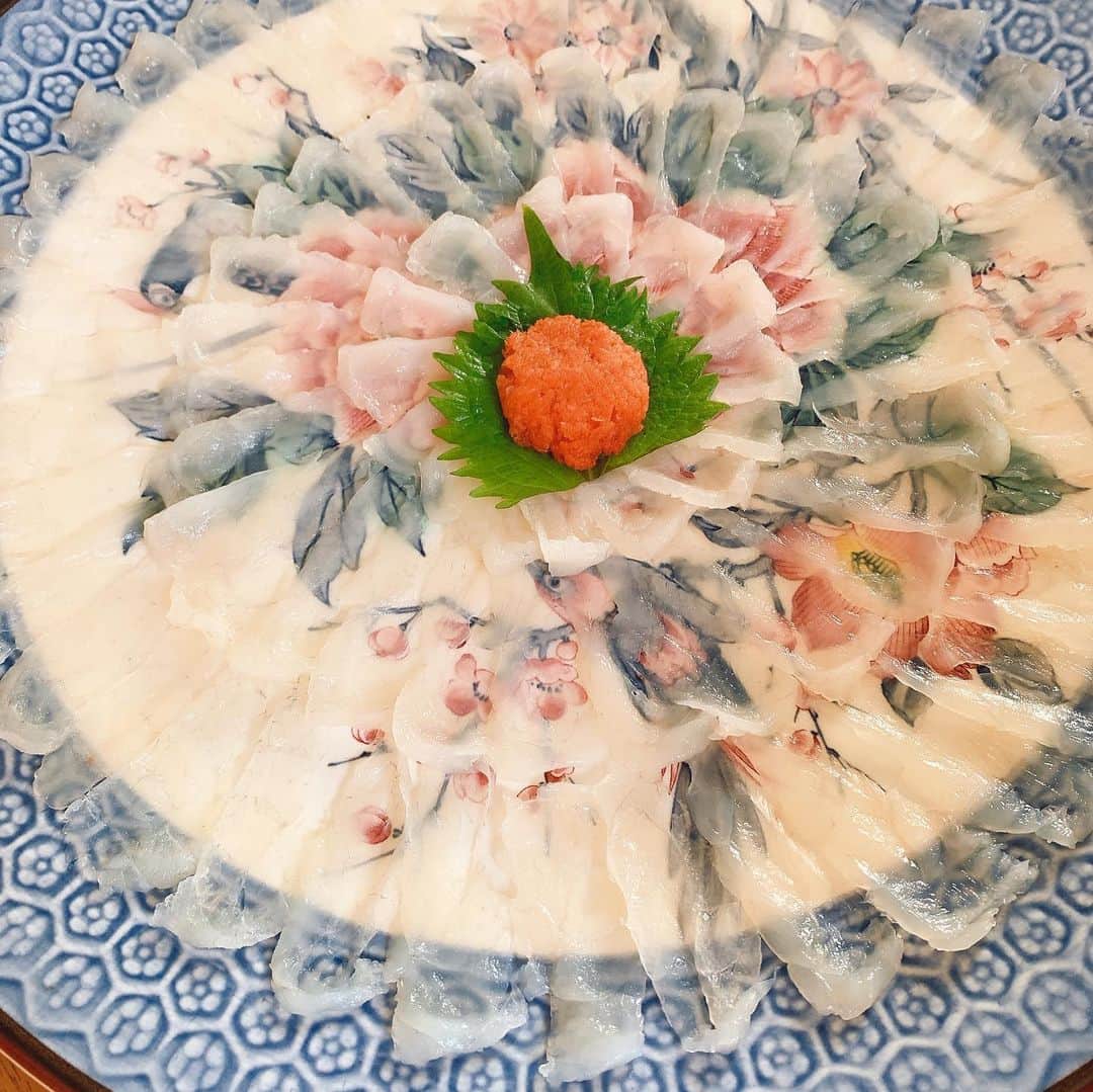 幸田もも子さんのインスタグラム写真 - (幸田もも子Instagram)「大好きな割烹屋さんとお寿司屋さんからクエ鍋とフグ取り寄せていただいてます😋🍲🐡💓お正月は好きなものを好きなだけ食べまくる☹️幸せや〜🥳」1月1日 15時23分 - momokokouda