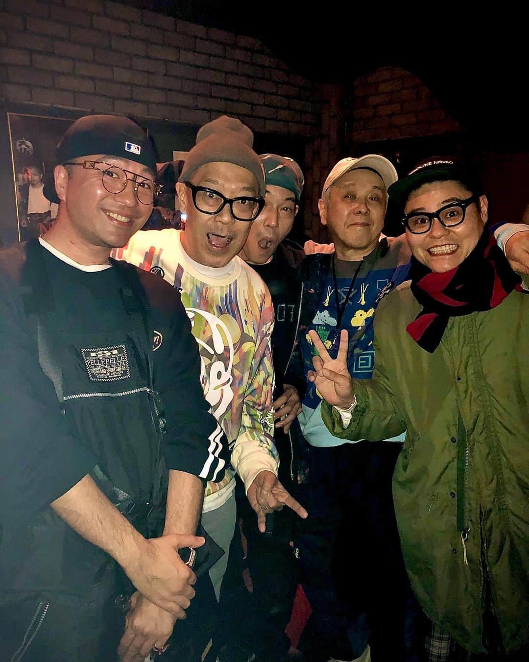 ZEN-LA-ROCKのインスタグラム：「昨夜のオルガンバーにて大先輩方とっ📸 YOU★さん、eちゃん、大貫さん、チャーべさん🙏🏽🙏🏽 今宵は恒例の『NK友の会』の新年会です🎍iyoっ」