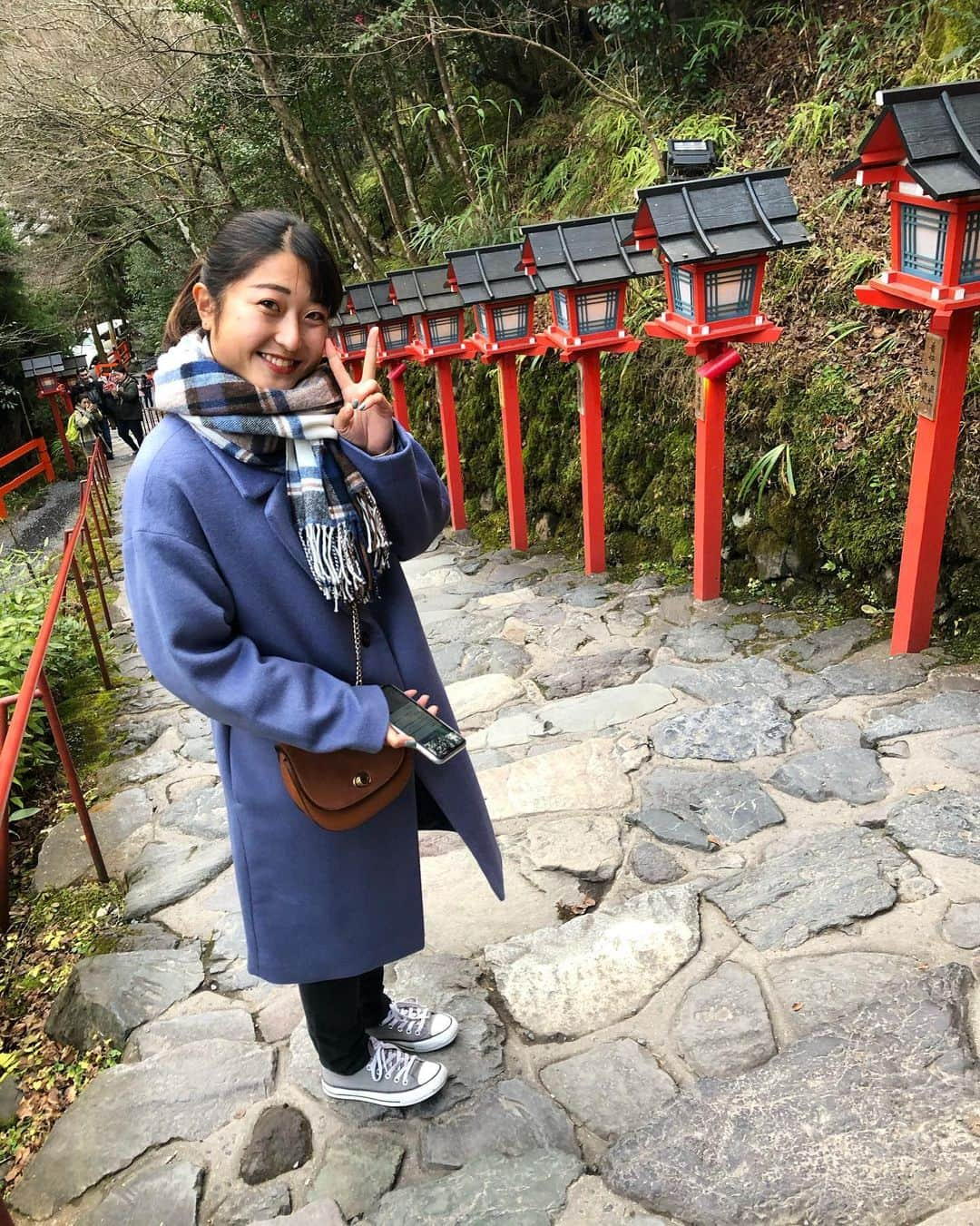 塩見綾乃さんのインスタグラム写真 - (塩見綾乃Instagram)「・ 2020/1/1 初詣⛩  今年も良い1年になりますように⭐️🐭 #貴船神社」1月1日 17時16分 - shioajiiii