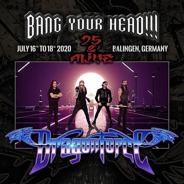 DragonForceさんのインスタグラム写真 - (DragonForceInstagram)「Bang your head in 2020!! July 16 to 18th in Balingen, Germany! @bangyourheadfestival」1月2日 2時20分 - dragonforcehq