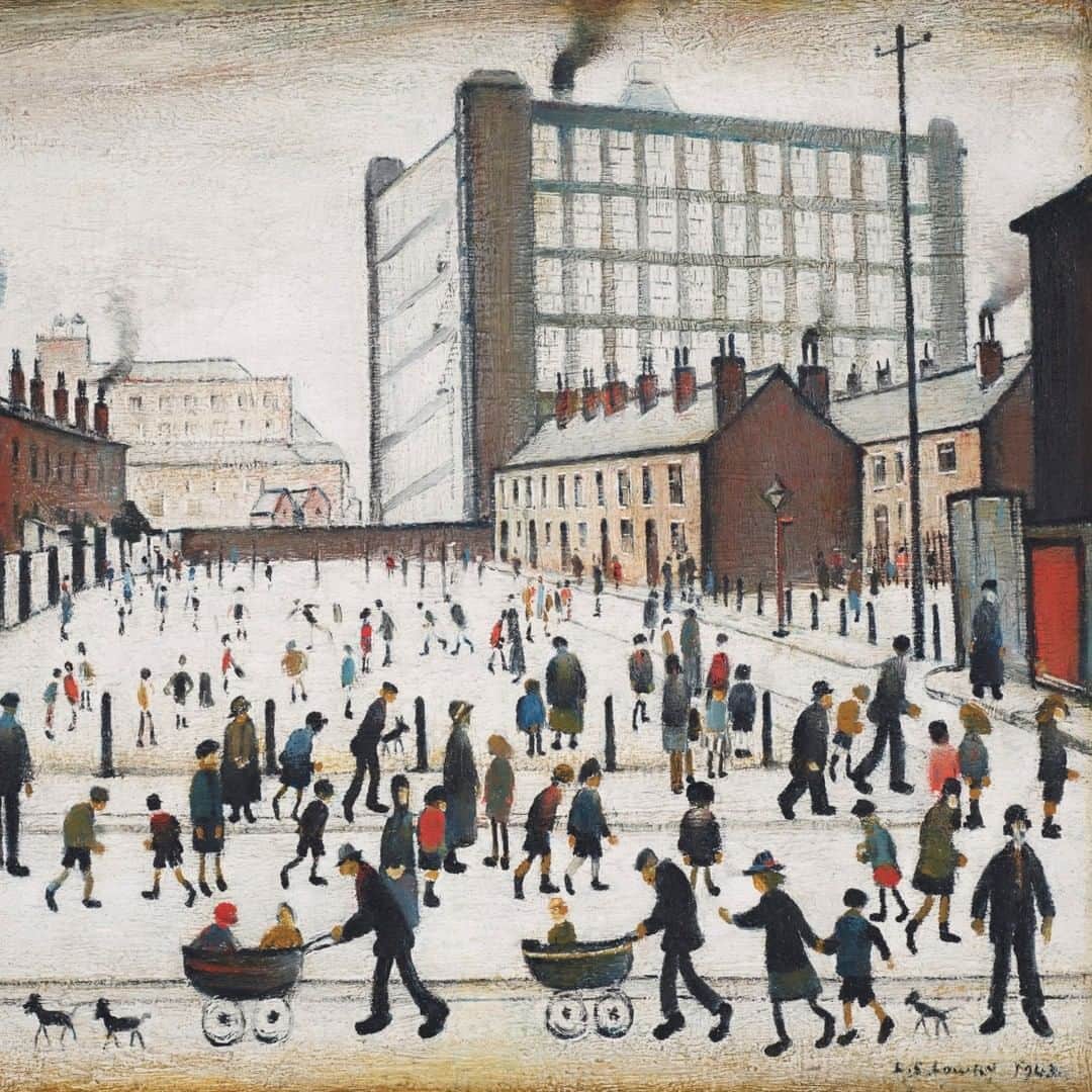 クリスティーズさんのインスタグラム写真 - (クリスティーズInstagram)「Happy New Year! 🎉 Who's ready to go back to work? 😭⠀ .⠀ L. S. Lowry (1887-1976), 'The Mill, Pendlebury' (detail), 1943. Estimate: £700,000-1,000,000.⠀ .⠀ Modern British Art Evening Sale – 21 January at Christie's London.⠀ .⠀ #happynewyear #art #artist #artwork #lowry #lslowry #painting #modernart #britishart #modernbritishart」1月2日 4時47分 - christiesinc