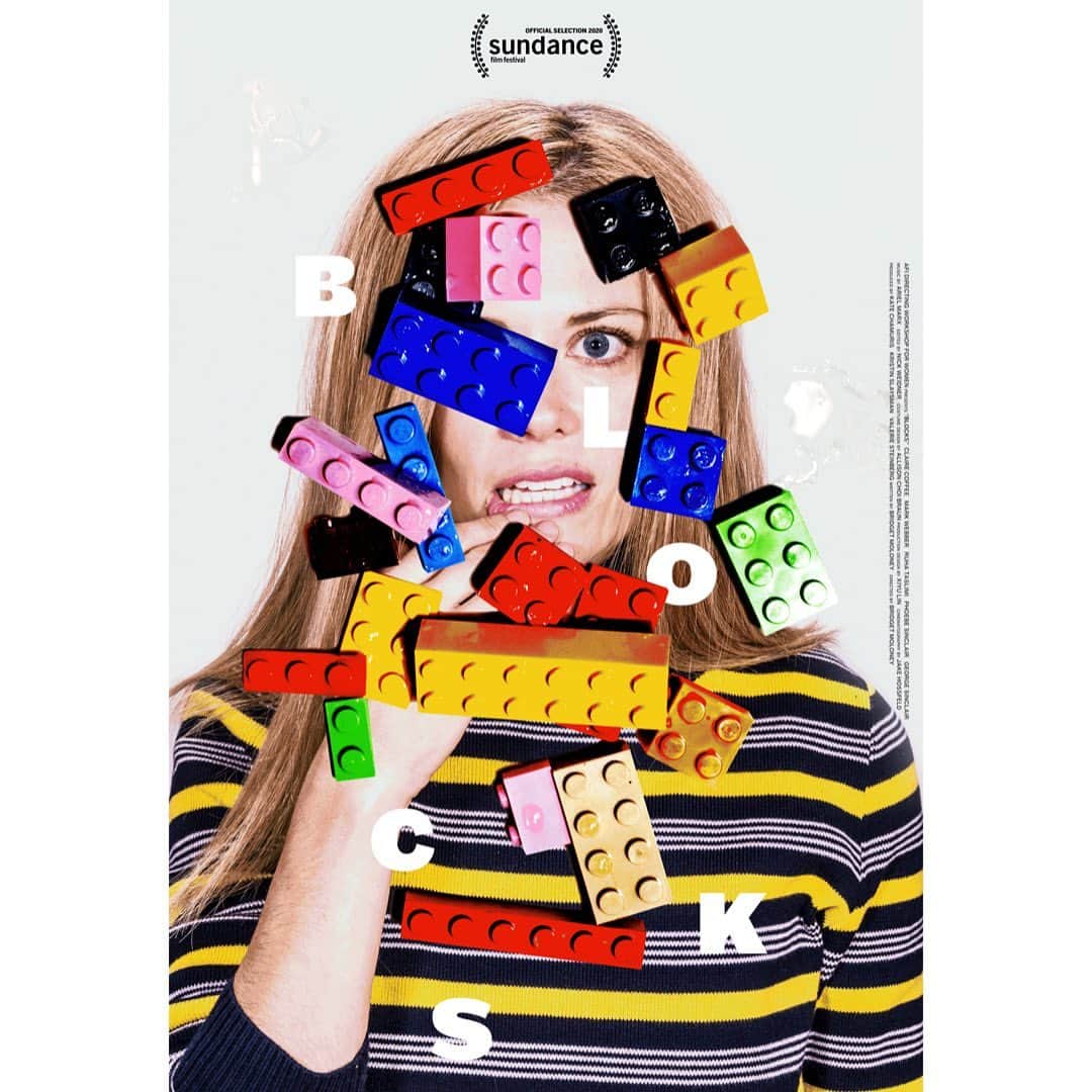 クレア・コフィーのインスタグラム：「Thrilled and proud that 2020 is already bringing the noise via @blocksthefilm (thanks to @bridget.moloney, @slaysman, @katechamuris & @valerierockhill). Here’s our official poster, designed by @v_industries. www.blocksthefilm.com.」