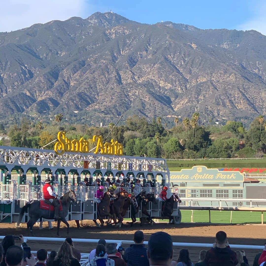 クリストフ・ルメールさんのインスタグラム写真 - (クリストフ・ルメールInstagram)「Scenes at Santa Anita Park !! #happynewyear#santaanitapark#racecourse#horseracing」1月2日 10時51分 - christophelemaire_officiel