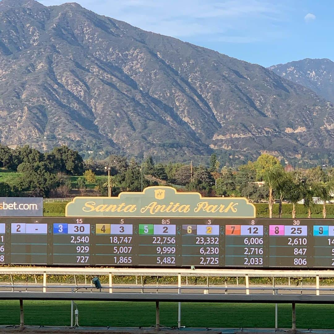 クリストフ・ルメールさんのインスタグラム写真 - (クリストフ・ルメールInstagram)「Scenes at Santa Anita Park !! #happynewyear#santaanitapark#racecourse#horseracing」1月2日 10時51分 - christophelemaire_officiel