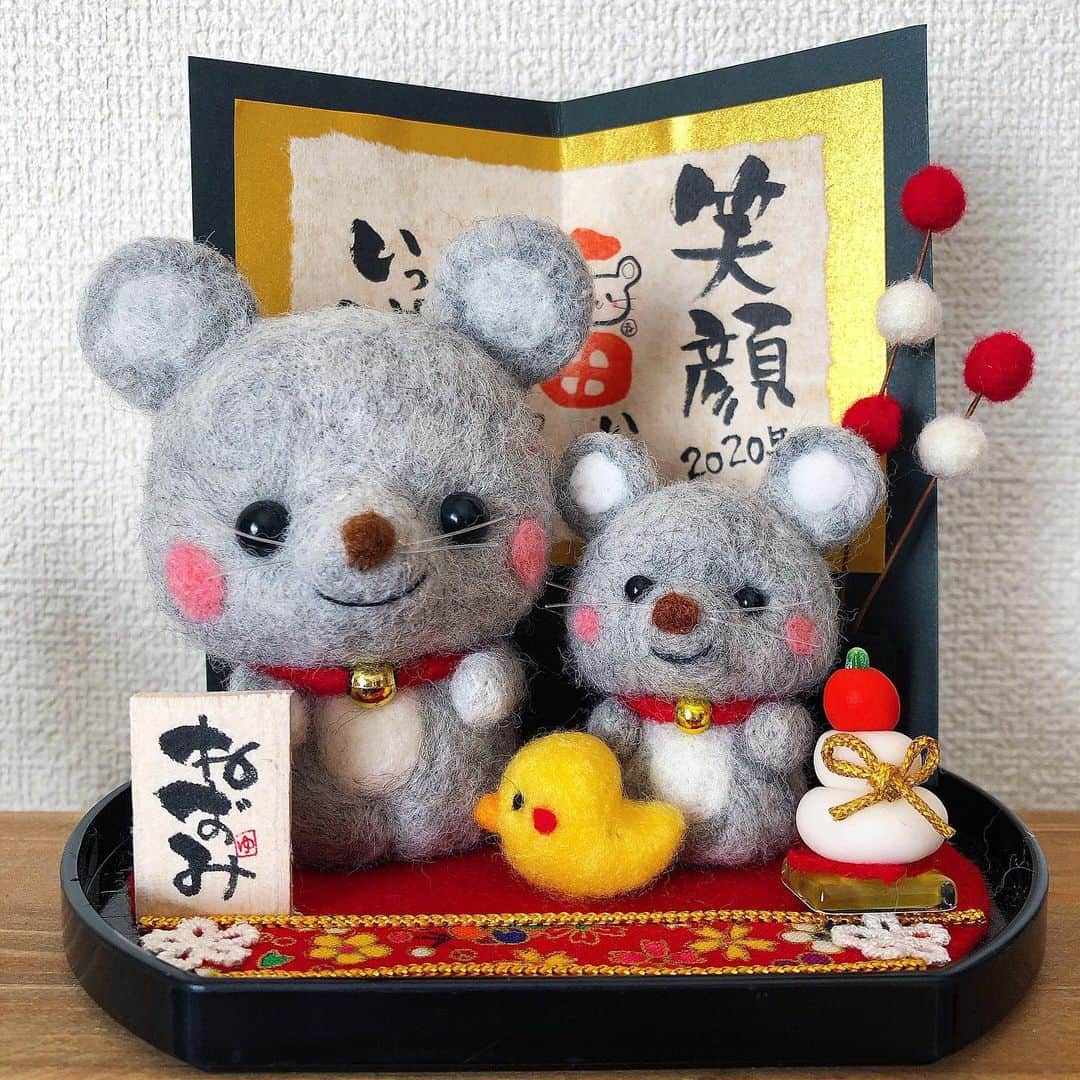 chaako ちゃあこのインスタグラム：「2020.1.2 * * 明けましておめでとうございます🎍 今年も宜しくお願いします😊 * * * #2020#お正月#正月#子#ねずみ年」
