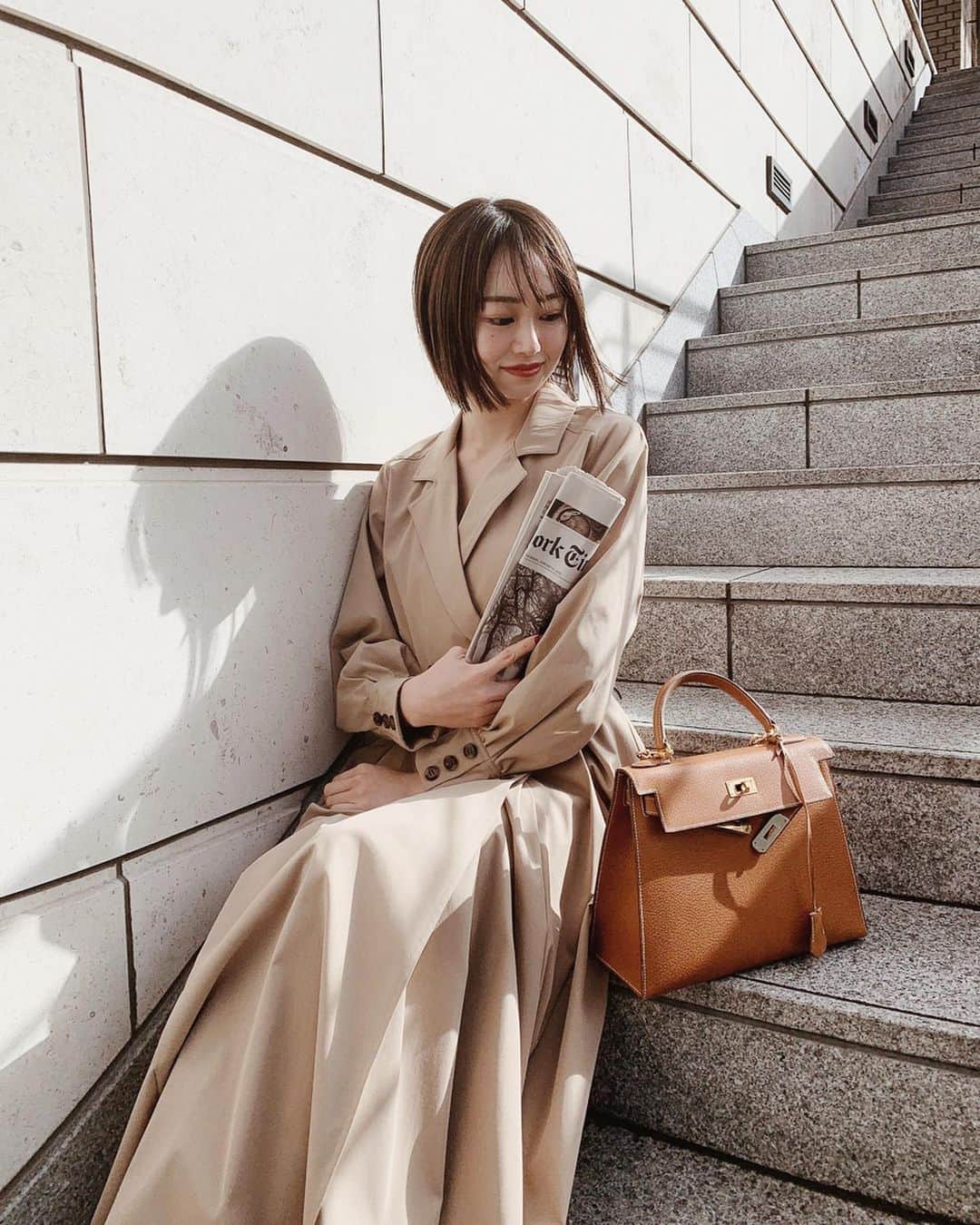 のインスタグラム：「‪‪❤︎‬‪‪❤︎‬ HERMES Kelly. . @hedy_daikanyama に 可愛いの入荷したっ❤︎.‬ . ワンピースは、大好きなブランド @amerivintage の新作‪‪❤︎‬. . #hedy #hedy_daikanyama  #憧れの #hermes #kelly」