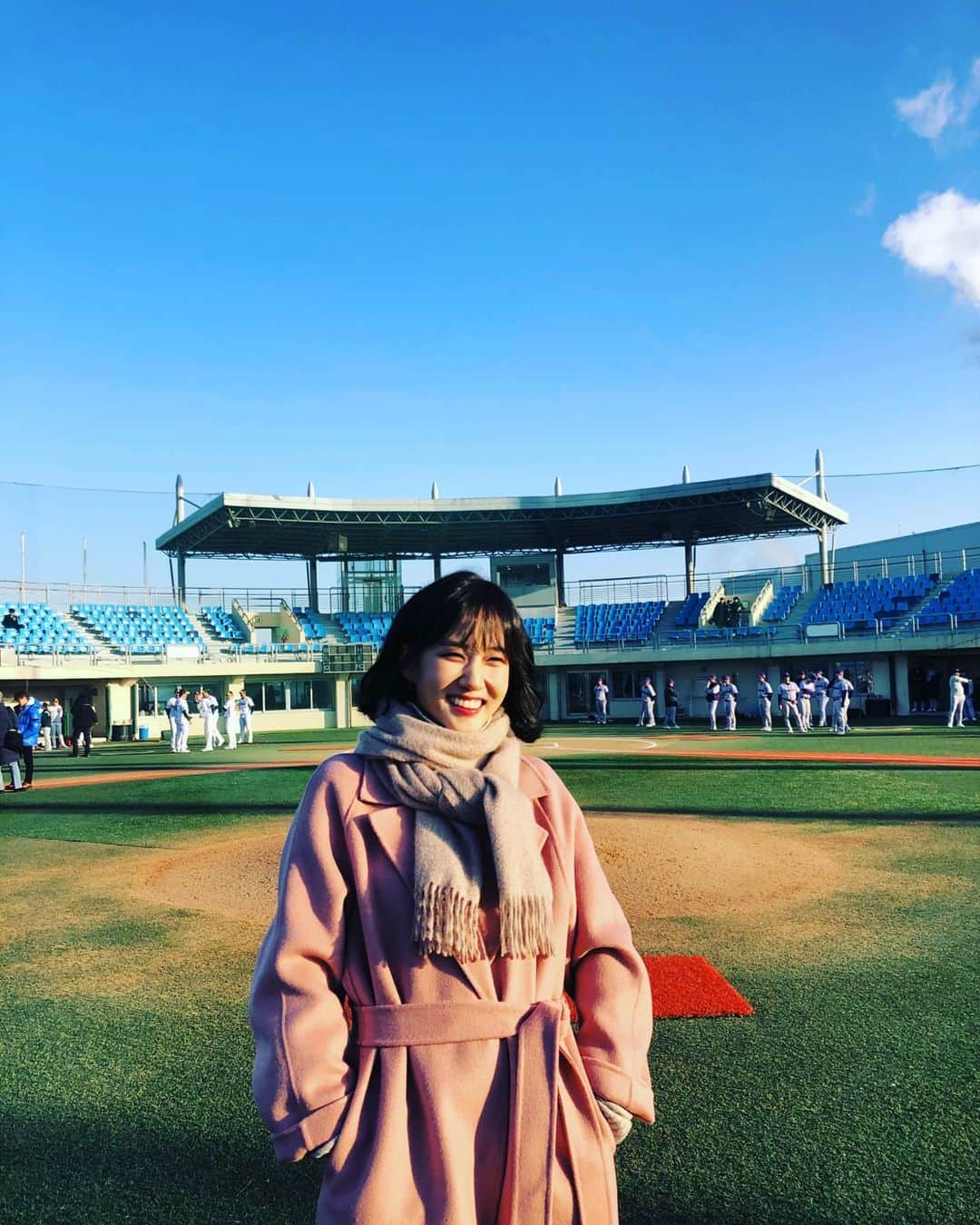 パク・ウンビンさんのインスタグラム写真 - (パク・ウンビンInstagram)「#스토브리그 #전지훈련중⚾️ #드림즈이겨라🤭」1月31日 16時28分 - eunbining0904