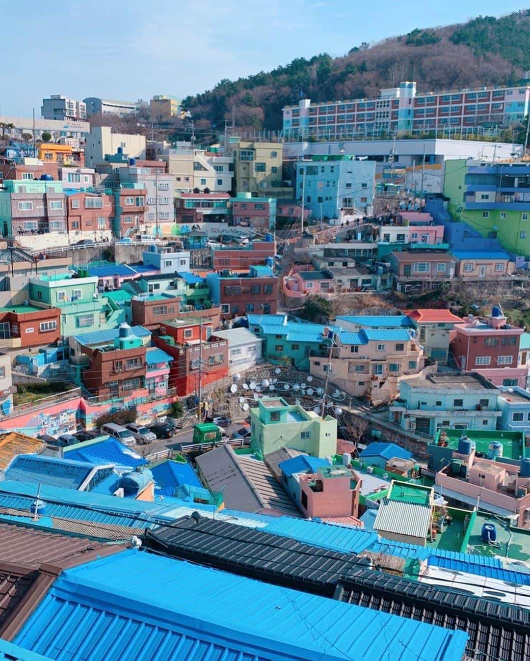 平林あずみさんのインスタグラム写真 - (平林あずみInstagram)「❤︎ 韓国旅行の思い出☺️✨ 釜山の #甘川洞文化村  釜山のマチュピチュだって✌️ カラフルでウォールアートがたくさんで、かなり歩いたけど楽しかった🥰 釜山楽しかったなぁ〜〜〜♡ もっと時間欲しかった☺︎⭐️ ． #韓国旅行 #korea #韓国 #釜山 #busan #🇰🇷 #海外旅行 #釜山のマチュピチュ #ウォールアート #甘川文化村 #カラフルな街 #釜山旅行 #旅行好き #海外好き」1月31日 16時44分 - azumin0415