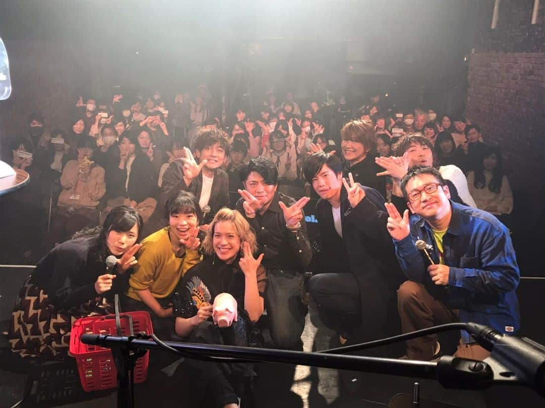 岡田真帆のインスタグラム：「‪2020.1.30‬ ‪BoostaFes vol.1@代官山space Odd‬ ‪とっても素敵な皆様の後ろでドラム叩かせて頂き幸せでした！‬ ‪また配信とは違った緊張感があって楽しかったです🌞. . ‬ ＃なすなかにし‬ ‪＃松本梨香‬ ‪#岩永徹也‬ ‪#小森麻由‬ ‪＃河邑ミク‬ ‪＃boostatv‬」