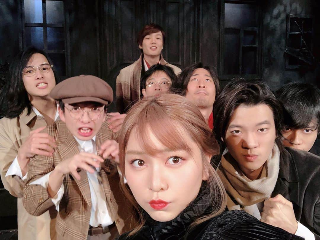 岩田華怜さんのインスタグラム写真 - (岩田華怜Instagram)「#悪霊 残り3公演！  #5人組  #ヴィルヴィンスキー #リプーチン #シガリョフ #神学生 #リャムシン  あれ、、7人いる…？🤔笑  #CEDAR #ドストエフスキー  #シアター風姿花伝」1月27日 22時58分 - karen0513_