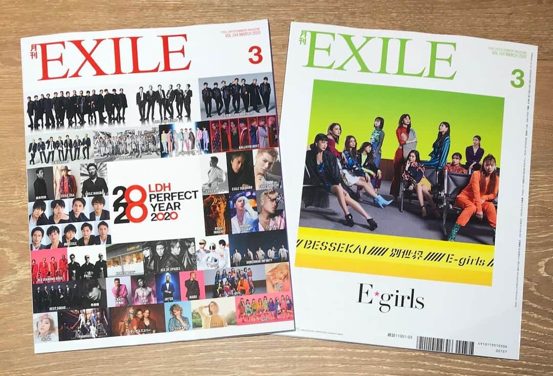 月刊EXILEさんのインスタグラム写真 - (月刊EXILEInstagram)「《本日1/27（月）『月刊EXILE 3月号』発売！！》 . . COVER:LDH PERFECT YEAR 2020 BACK COVER:E-girls  みなさん、こんばんは😊 本日『月刊EXILE』3月号が発売になりました‼️ 今回の表紙&巻頭特集はLDH PERFECT YEAR 2020✨  6 年に一度の祭典となる『LDH PERFECT YEAR 2020』の幕開けを盛大に祝ったLDH初のカウントダウンライヴ『LDH PERFECT YEAR 2020 COUNTDOWN LIVE 2019▶︎2020 “RISING”』の模様を完全レポート。52ページに渡る大特集は必見です📖  その他の特集では、LDH による 6 年に 1 度の総合エンタテインメントの祭典『LDH PERFECT YEAR 2020』の一環として開催される『LDH PERFECT AUDITION』を解説💡各アーティストのオーディションに対する想いなど詳しく紹介します✍️ . . さらに、3月10日より上演される地球ゴージャスの二十五周年祝祭公演『星の大地に降る涙 THE MUSICAL』に出演の岸谷五朗さん、寺脇康文さん、新田真剣佑さん、松本利夫のスペシャルトークセッションや、初のベストアルバム発売と全国ツアー開催を発表したEXILE THE SECONDが2020年に展望についてそれぞれが語ったインタビューなど今月も豊富なコンテンツが揃っています🌟 ぜひチェックしてみてください✅. . ※一部地域で発売日が異なる場合がございます。お近くの書店様にお問い合わせください。 -------------------------------------------- 月刊EXILE official HP http://www.exilemagazine.jp/  ーーーーーーーーーーーーーーーーーーーーー 最新号、BACK NUMBERは、 下記のEXILE TRIBE STATION ONLINE、Fujisan.co.jpからご購入いただけます。 http://www.exiletribestation.jp/onlineshop/ http://www.fujisan.co.jp/ ーーーーーーーーーーーーーーーーーーーーーーーーーーー」1月27日 18時00分 - exile_magazine