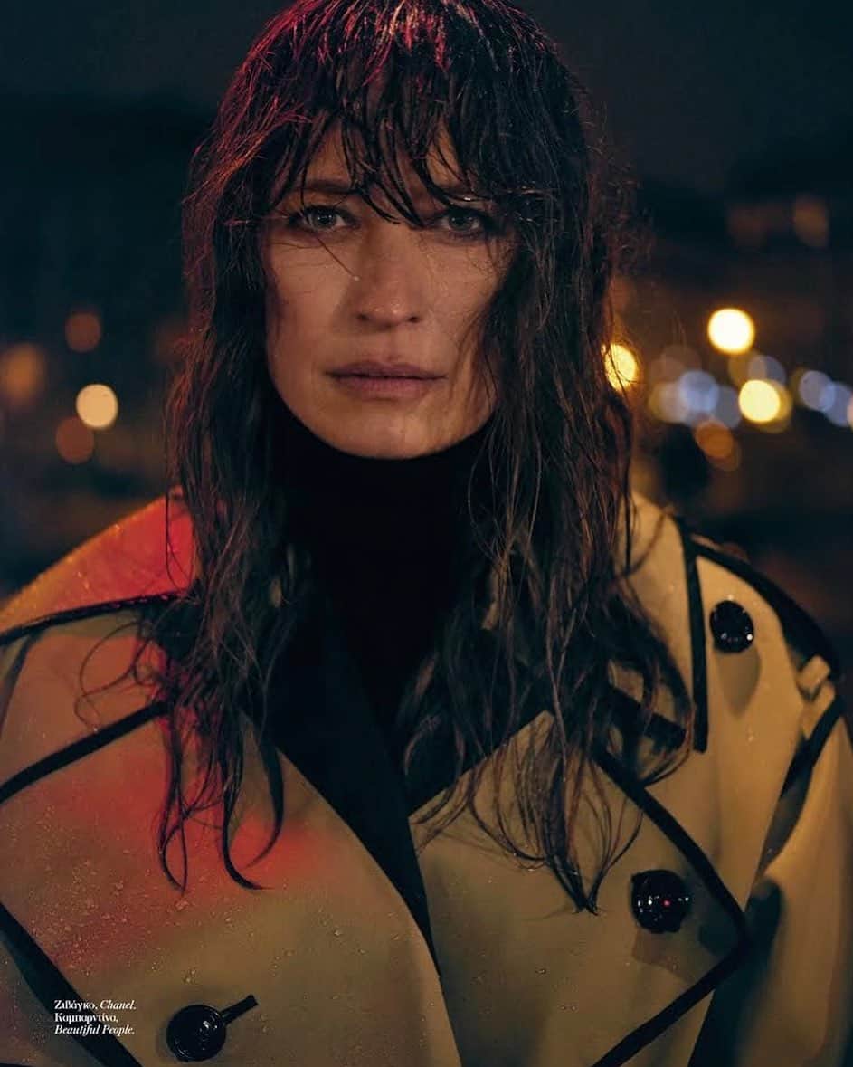 カロリーヌ・ド・メグレのインスタグラム：「🇬🇷 Vogue Greece 🇬🇷 by @nicobustos @voguegreece (February) HMU @cami.arnaud Styled by @luciawegier @saifoo7」