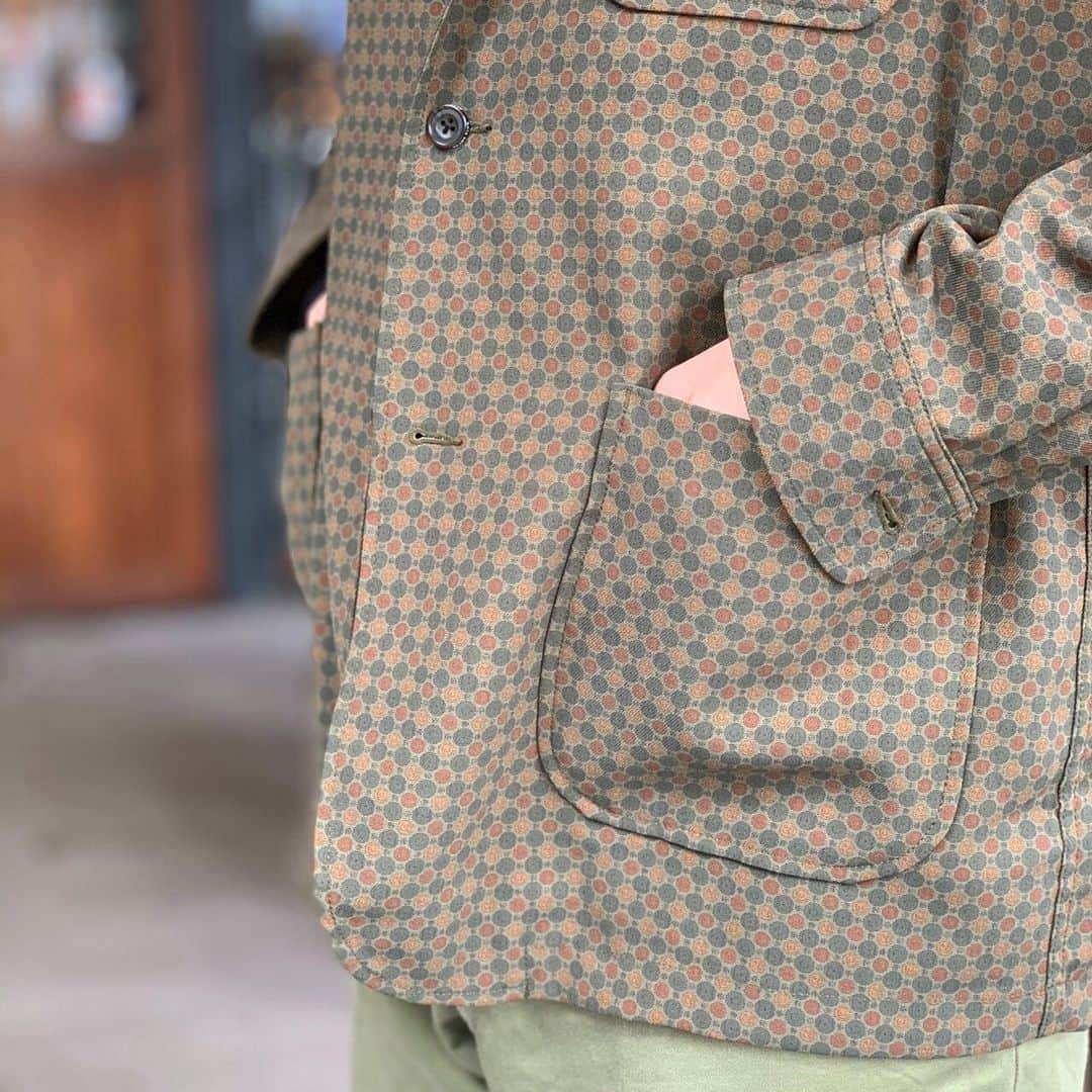 のインスタグラム：「BEAMS PLUS STYLE  #beams #beamsplus #beamsplusharajuku #harajuku #tokyo #jacket #jacketstyle #pattern #patterndesign #vintagepattern #mensfashion #mensstyle #menswear」