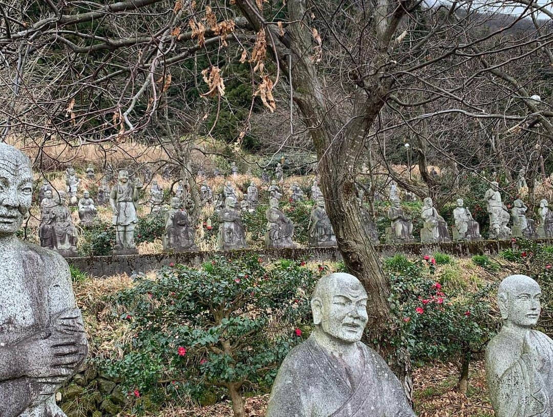 佐藤大樹さんのインスタグラム写真 - (佐藤大樹Instagram)「富山県の知る人ぞ知る珍スポットへ行ってきました‼️ 総工費六億円、石像の数約1000体！突き抜けたスケールでおおくりしてるこちらは石仏の森です🗿 こわいよっ‼️ #富山 #大沢野 #石仏の森」1月27日 19時50分 - kumamushi_sato