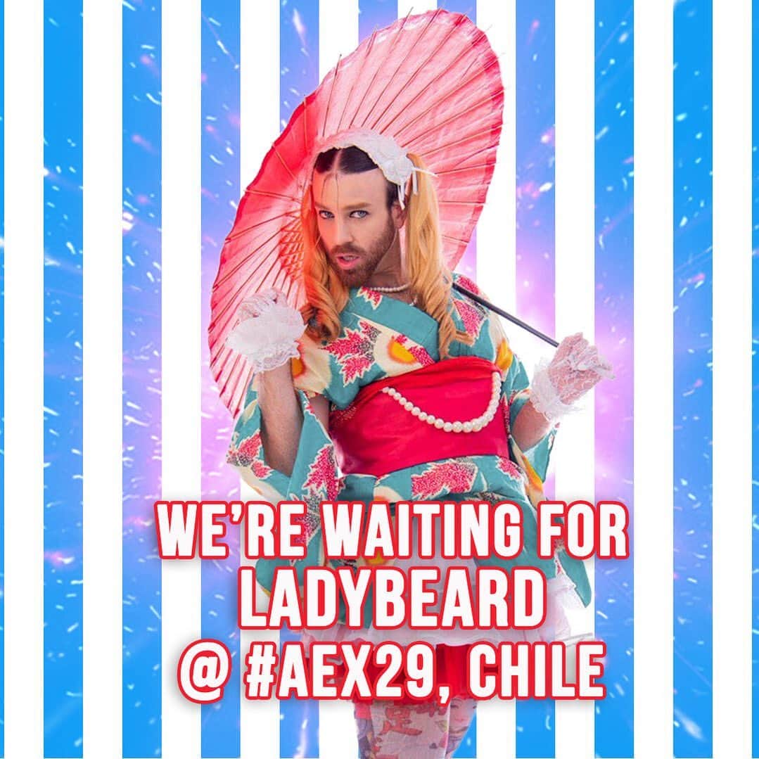 レディビアードさんのインスタグラム写真 - (レディビアードInstagram)「Seems like everyone in Chile is getting excited about AEX this weekend. I’m pretty excited about making my Chilean debut myself!! #ladybeard  #aex29」1月27日 22時28分 - ladybeard_japan
