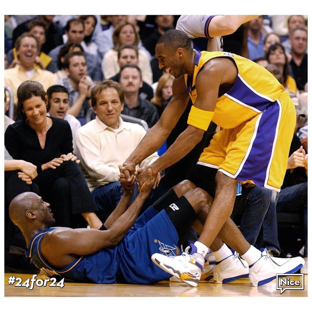 Nice Kicksさんのインスタグラム写真 - (Nice KicksInstagram)「#24for24 - Kobe paid Adidas $8M in the Summer of 2002 to break his contract with the Three Stripes. Part of the agreement was that he could not sign with another brand for a year meaning that NBA’s biggest star didn’t have a shoe deal for the 2002-2003 season. During this year, Kobe was also required not to wear any one brand for more than 3 consecutive games. During the “sneaker free agency” season, Kobe stepped on the court wearing shoes ranging from And1 to Converse, in addition to Jordan Brand, Nike, and Reebok - who was courting him heavily for a deal.」1月28日 8時47分 - nicekicks