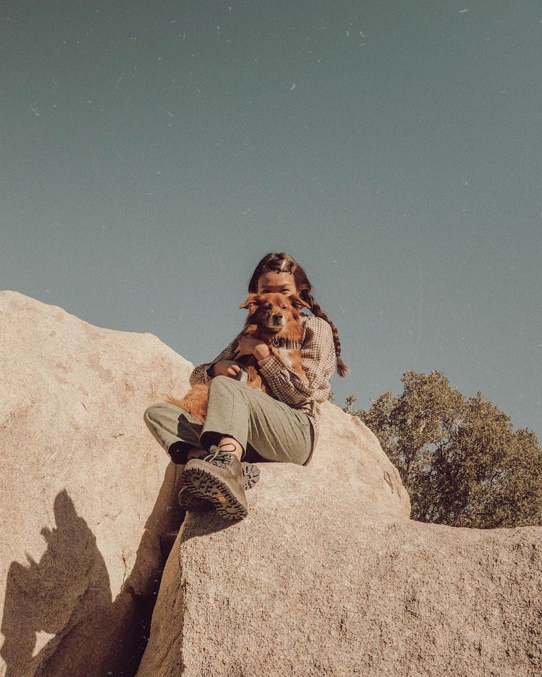 W E Y L I Eのインスタグラム：「Spent the weekend in Joshua Tree with close friends and lots of doggies. How did you spend your weekend? 🌵」