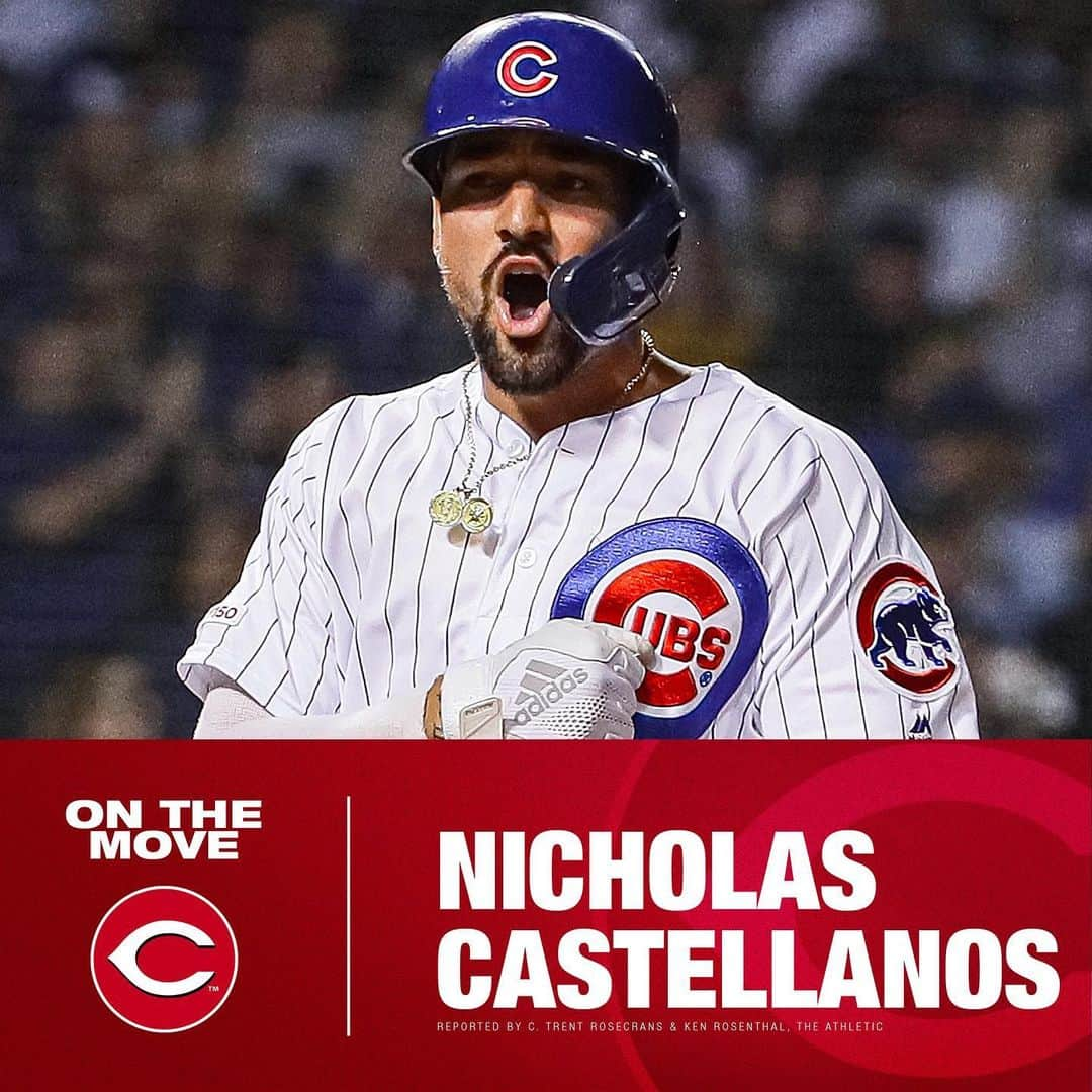 MLBさんのインスタグラム写真 - (MLBInstagram)「Reds continue their strong offseason, reportedly inking @nicholascastellanos9 to a 4-year, $64M deal.」1月28日 0時30分 - mlb