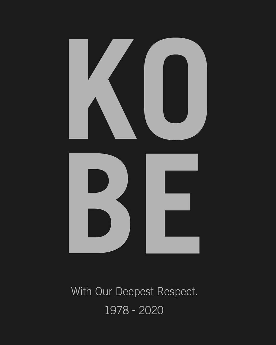 ニューエラ・キャップのインスタグラム：「Our hearts go out to all those affected by this tragedy. Kobe was a legend who inspired the world. He will be forever remembered. #RIPMamba」
