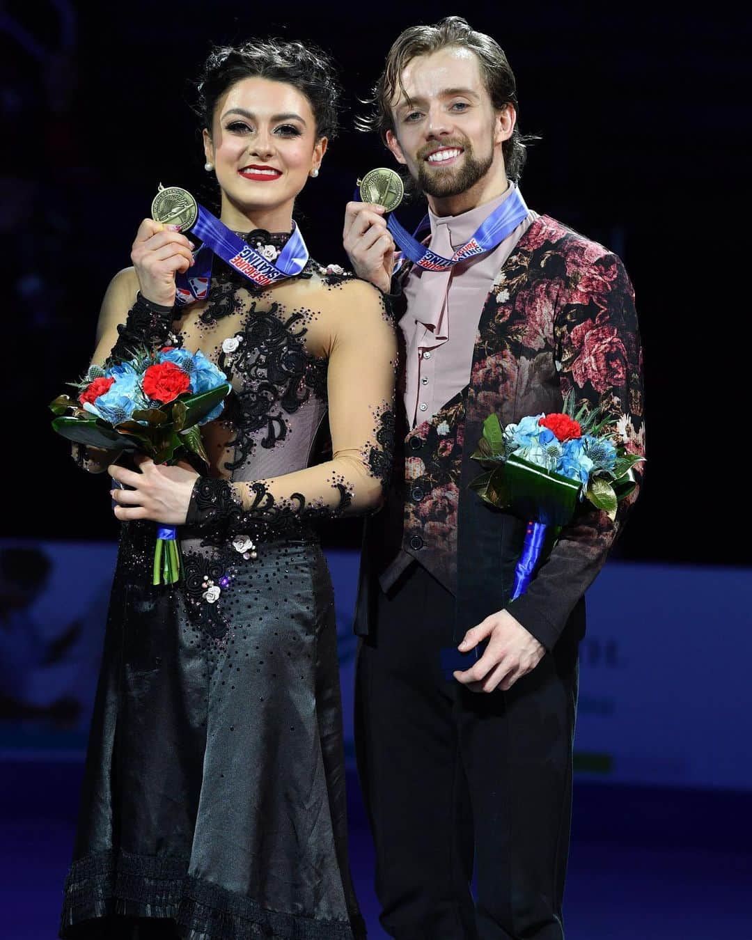 ジャン＝リュック・ベイカーのインスタグラム：「Another great time in Greensboro! Every time we have the opportunity to perform here, we LOVE IT! Thank you so much for all of your kind words, we always hear you! Excited to get back to work and keep pushing ourselves!  #hawayekbaker #usfigureskating #icedance #jeanlucbaker #uschamps20」