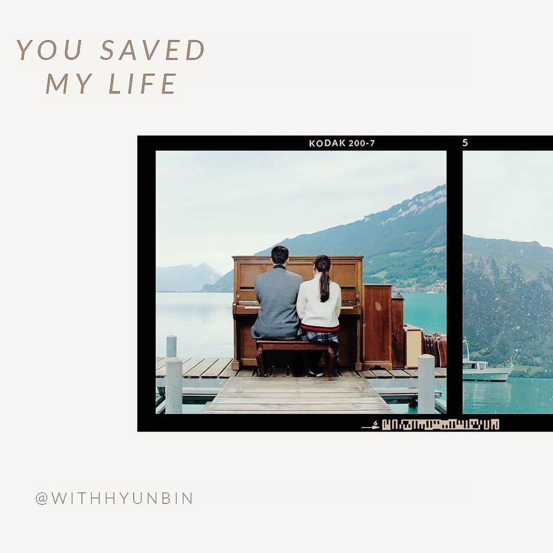 ヒョンビンのインスタグラム：「You saved my life ❤️ —— #crashlandingonyou #사랑의불시착 #hyunbin #현빈 #ヒョンビン #玄彬 #sonyejin #손예진」