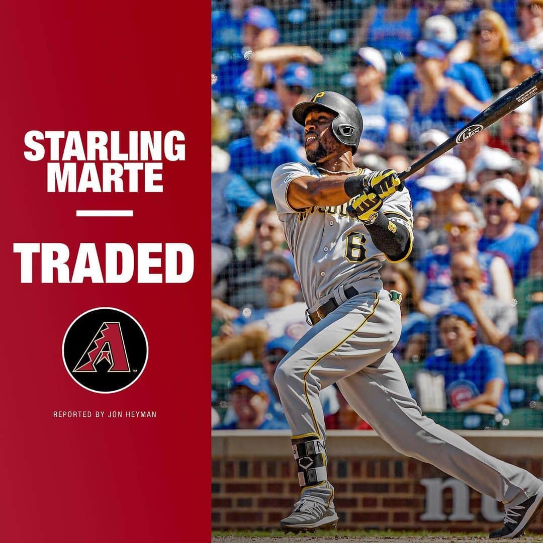 MLBさんのインスタグラム写真 - (MLBInstagram)「D-backs reportedly acquire OF Starling Marte from Pirates, reports Jon Heyman.」1月28日 4時42分 - mlb