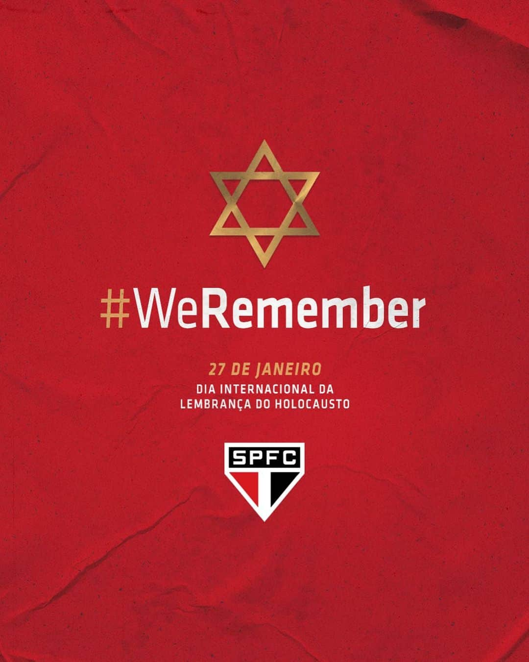 São Paulo FCさんのインスタグラム写真 - (São Paulo FCInstagram)「27 de janeiro marca o Dia Internacional da Lembrança ao Holocausto. Hoje, e sempre, reforçamos a importância de encararmos as atrocidades do passado para não corrermos risco de repeti-las no futuro.  O São Paulo FC repudia e se opõe a toda forma de ódio, violência, intolerância e exclusão social. E, acima de tudo, contra o esquecimento. Em respeito à memória e à história dos que se foram, #WeRemember」1月28日 6時04分 - saopaulofc