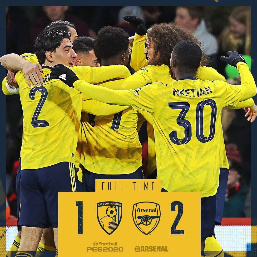 アーセナルFCさんのインスタグラム写真 - (アーセナルFCInstagram)「Through to the next round! 😁 Well played, lads 👏」1月28日 7時01分 - arsenal