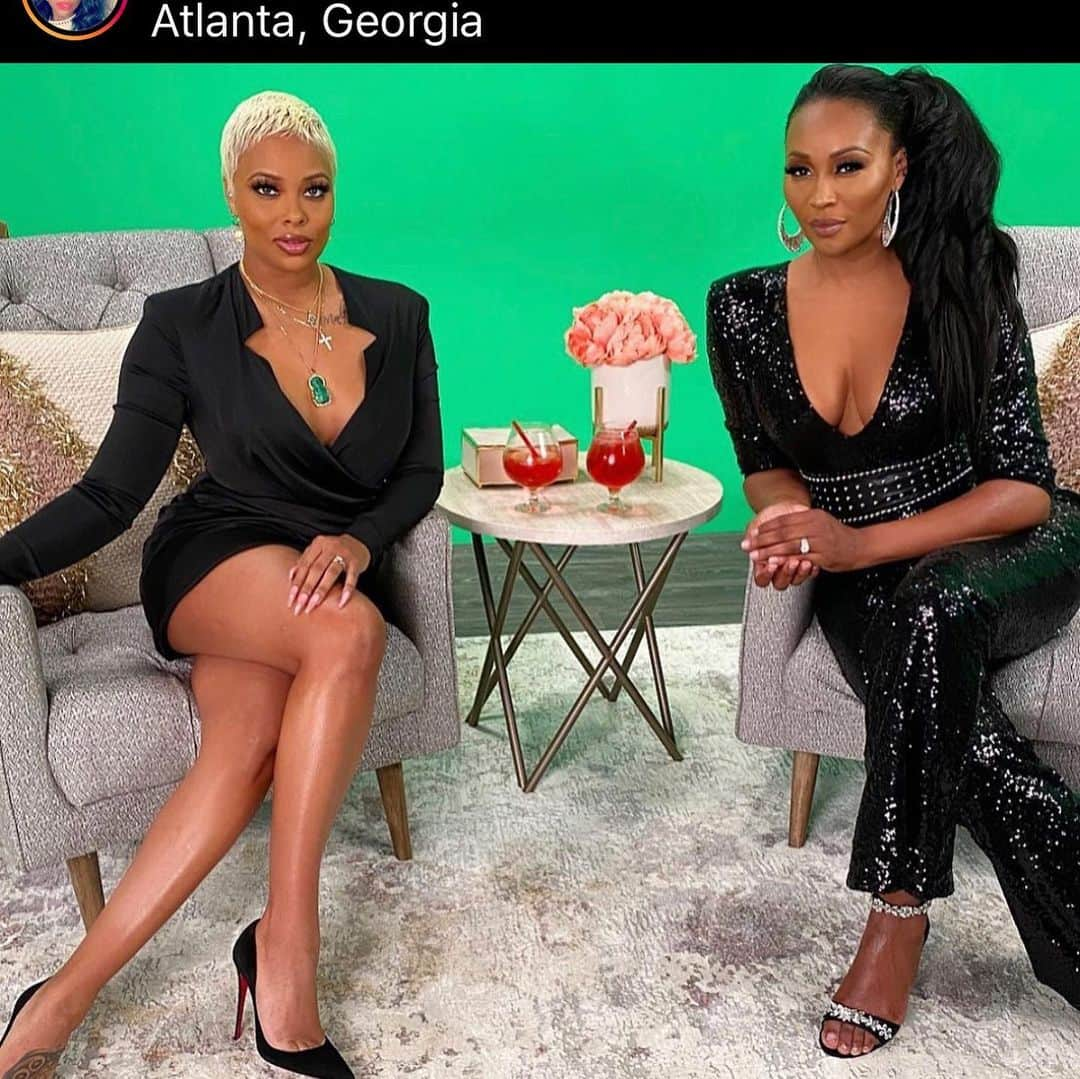 エヴァ・マルセルさんのインスタグラム写真 - (エヴァ・マルセルInstagram)「Sitting with @cynthiabailey10 for @bravotv #RHOAaftershow thank you @iambarbielee and @therealnoigjeremy 🌻」1月28日 7時41分 - evamarcille