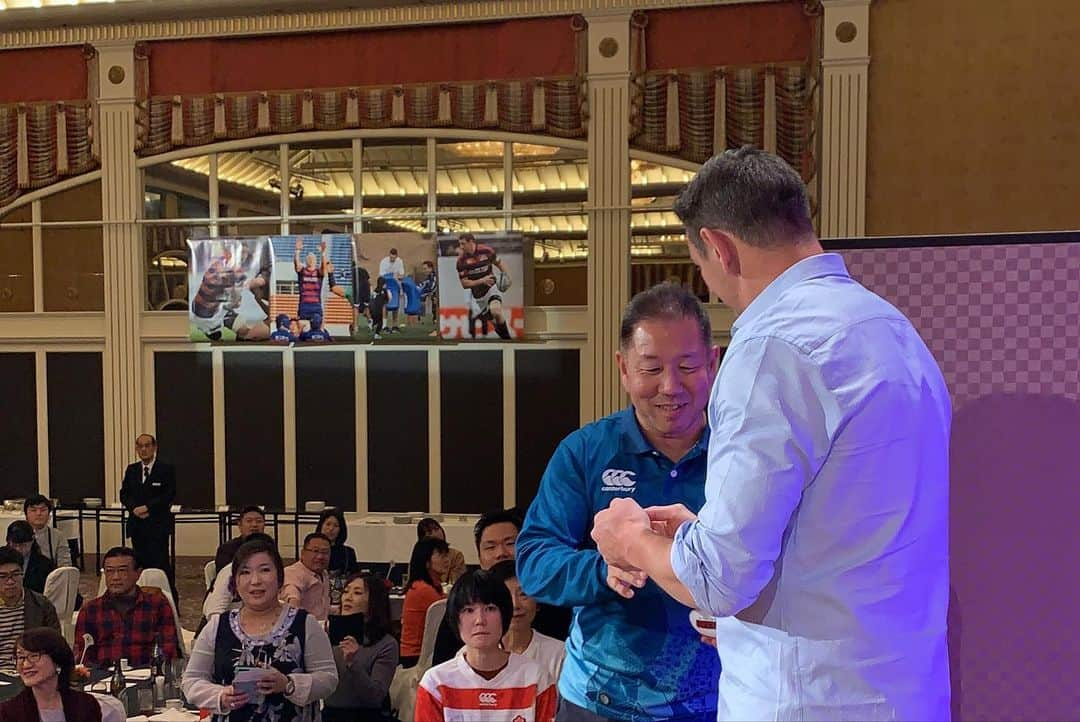 大西将太郎さんのインスタグラム写真 - (大西将太郎Instagram)「［LT Talk Show］ We had a good time with this legend‼️ Just wanted to send my congratulations on an amazing rugby carrier.  Thats an amazing rugby playing life.  It was a pleasure to watch you play, and play with you at Kintetsu & Japan team. Good luck to you and your family with your next challenges in life my friend. Keep in touch forever brother !!」1月28日 10時20分 - shotaro12