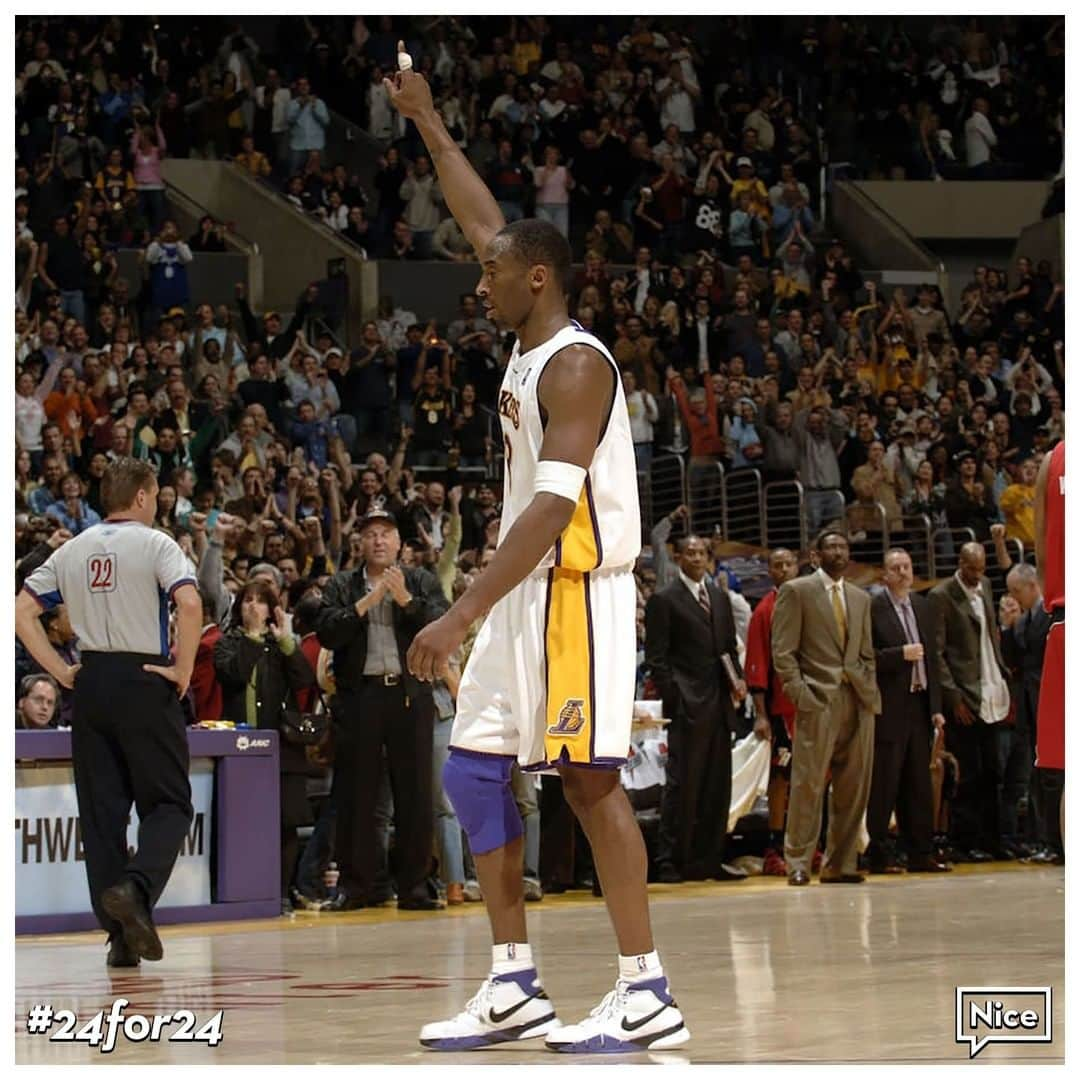 Nice Kicksさんのインスタグラム写真 - (Nice KicksInstagram)「#24for24 Less than a month after his 62 point in 36 minutes performance, Kobe set another career high when he stacked up 81 against the Toronto Raptors. This historic performance ranks #2 all time in points scored in a single NBA game by a player only behind Wilt Chamberlain's 100. For context, the only time in the modern basketball era that 70+ points were scored in a game was by David Robinson in 1994 while chasing Shaq for the scoring title when he scored 71 points in the final game to take home the honor.  Kobe’s 81 points were celebrated by Nike with a surprise release on the one year anniversary of the performance for just $81 that came in special packaging in 2007. The shoes were celebrated again in the Kobe Protro series in 2019.」1月28日 11時00分 - nicekicks