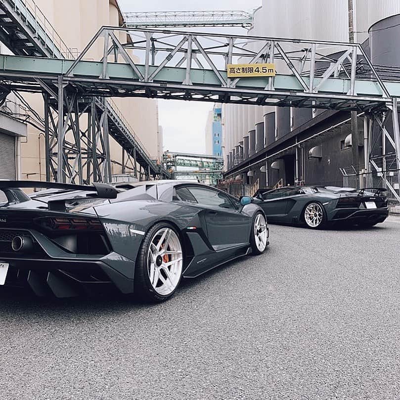 CARLiFESTYLEさんのインスタグラム写真 - (CARLiFESTYLEInstagram)「Double trouble. SVJ and S Both fitted with @brixtonforged wheels. #svj #s #lamborghini #carlifestyle」1月28日 11時03分 - carlifestyle