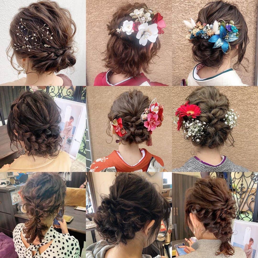 Yuta Misumiのインスタグラム：「. salon arrange🐥 #パーティーヘア  #かわいいをすぐそばで #myhairdesign #岡崎市美容室 @saori_naka_ochi_da  @horikengram  @mmk10.23  @myhair.chika」