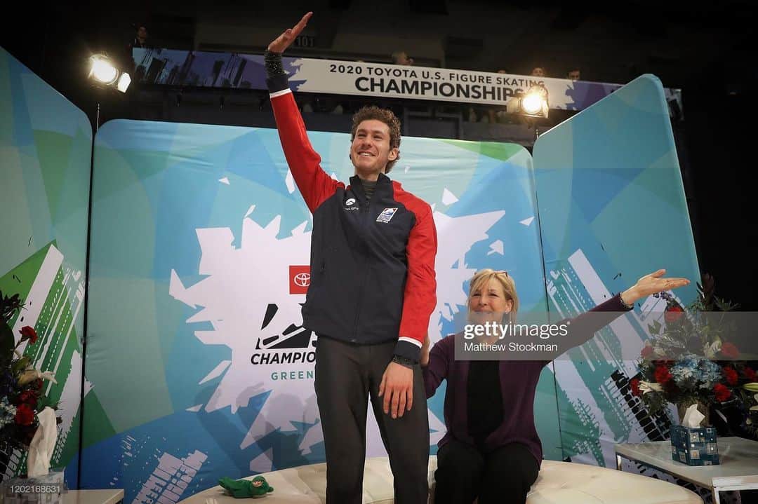 ジェイソン・ブラウンのインスタグラム：「I love you Greensboro! I always have, and I always will!! ❤️ Thanks for hosting another unforgettable US Championships!! 😘✨」