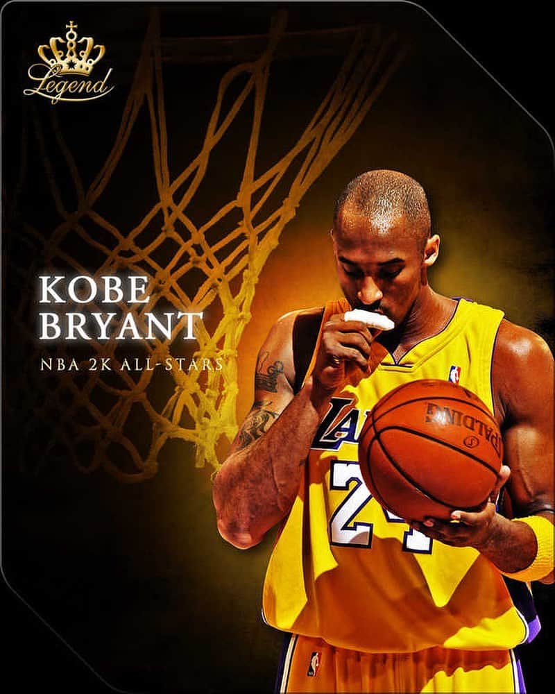 小柳津林太郎のインスタグラム：「This was designed back in 2012 when I was actually producing a NBA licensed smartphone game called "NBA2K All Stars" in Japan. I remember my tension going nuts when releasing this Kobe Bryant LEGEND card. Will miss his greatness but will never forget the dreams he gave to the Kobe fans in Japan. By the way, Kobe's name was inspired by KOBE BEEF, a famous beef brand in Japan. R.I.P. to the legend.  実は2012年にNBAのスマホゲームを日本でプロデュースしてたのです。その時にデザインした、KOBEのレジェンドカード。子供の頃からNBAのトレカコレクターで、初めてゲットしたカードは相棒のであるSHAQの92年のルーキーカードでした。齢41年でこの世を去るなんて早すぎます。実際にNBAと、そして、KOBEの肖像権を扱わせて頂いた身分としては、彼のプレイと存在は一生忘れることはないでしょう。KOBEは神戸牛にインスパイアされてるので、少なからず日本とゆかりがあるわけです。  と、普段はあげない、僕の趣味領域の投稿ですが、ご容赦ください。  #RIP #KOBE #KOBEBRYANT #MAMBA #BLACKMAMBA #LA #LAKERS #LEGEND #8 #24 #NBA #コービー #コービーブライアント #伝説 #バスケ #バスケットボール」