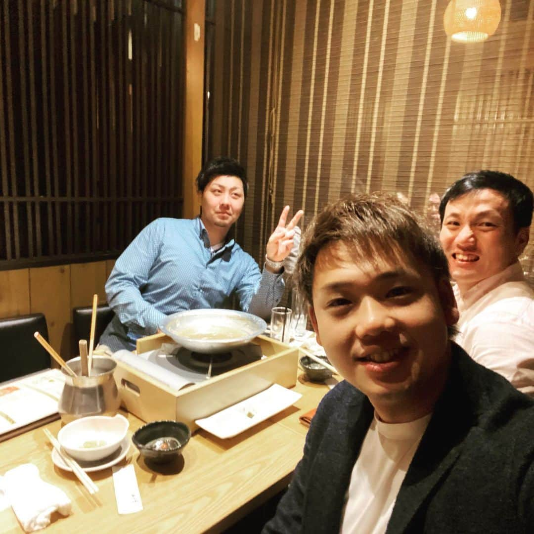 谷口雄也さんのインスタグラム写真 - (谷口雄也Instagram)「先日、同期の先輩方とご飯に行ってきました^ ^ いよいよシーズンイン✨  #同期入団  #同期は同級生 笑 #齊藤勝  #神奈川フューチャードリームス  #乾真大  #北海道日本ハムファイターズ  #谷口雄也」1月28日 14時32分 - yuya_taniguchi