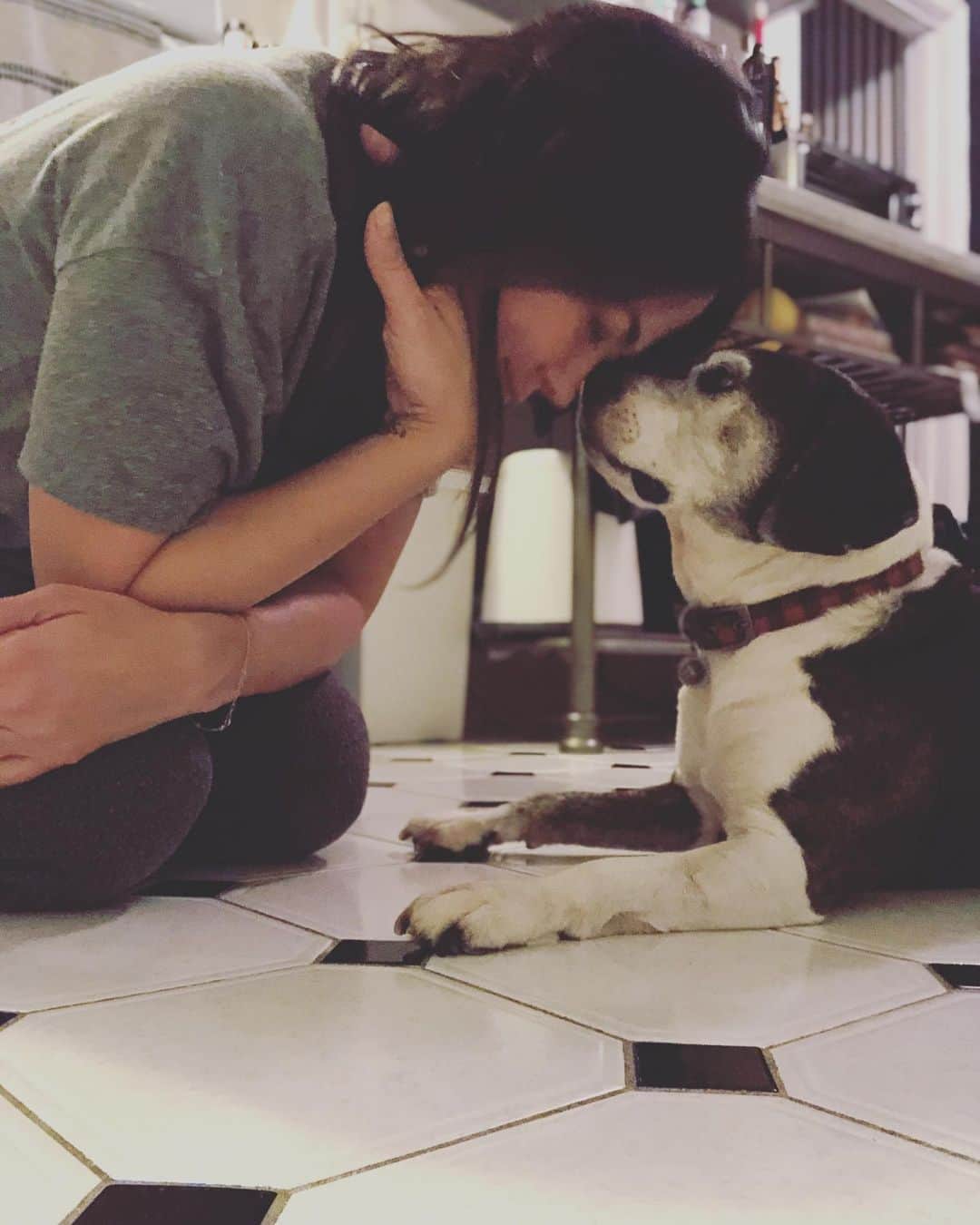 カミーユ・グアティのインスタグラム：「I had to make one of the hardest decisions of my life. We will be sending my first baby to doggie heaven on Saturday. Just soaking up my final days with my best friend. I love you chilly💜」