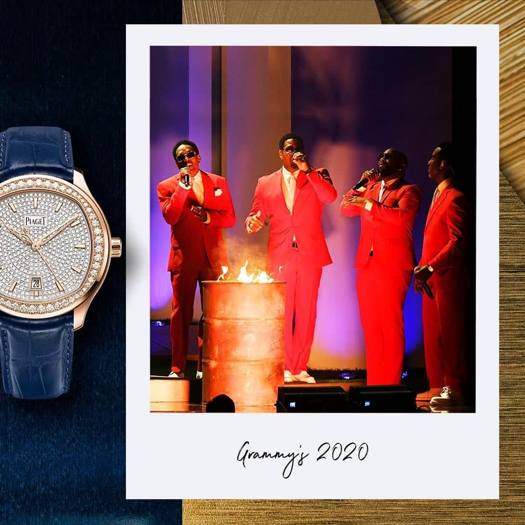 ピアジェさんのインスタグラム写真 - (ピアジェInstagram)「An iconic trio. @BoyzIIMen coordinated in style at the @recordingacademy #Grammys yesterday, matching in their #Piaget watches, a fully-paved #PiagetPolo, a diamond-studded #PiagetAltiplano and a rose gold #PiagetBlackTie Emperador Coussin watch. #PiagetWatches #GrammyAwards #BoyzIIMen」1月29日 4時00分 - piaget