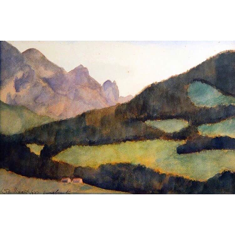 のインスタグラム：「#leonspilliaert #paysageinsbtuck #1932 (Landscapes are really capturing my mood lately) 🏔」