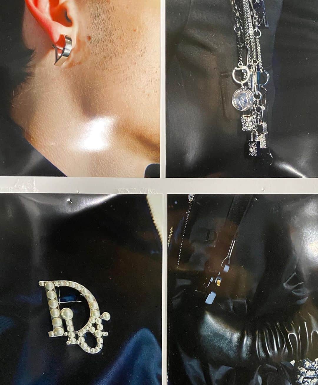 YOONさんのインスタグラム写真 - (YOONInstagram)「Recap of @dior MEN WINTER2020 @judyblame tribute jewelries 🌹🖤❤️ . #dior #diormen #judyblame #jewelries #iconoclast」1月28日 20時48分 - yoon_ambush