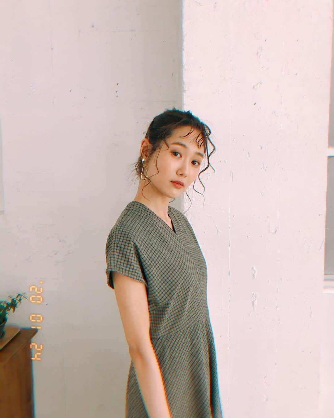 小林ようのインスタグラム：「一旦挟みます。 . #hairarrange #hairstyle #shooting #tokyo #model #fashion #clane #🧅 #모델 #패션 #도쿄 #小林よう #撮影 #ヘアアレンジ #モデル #たまねぎヘア」