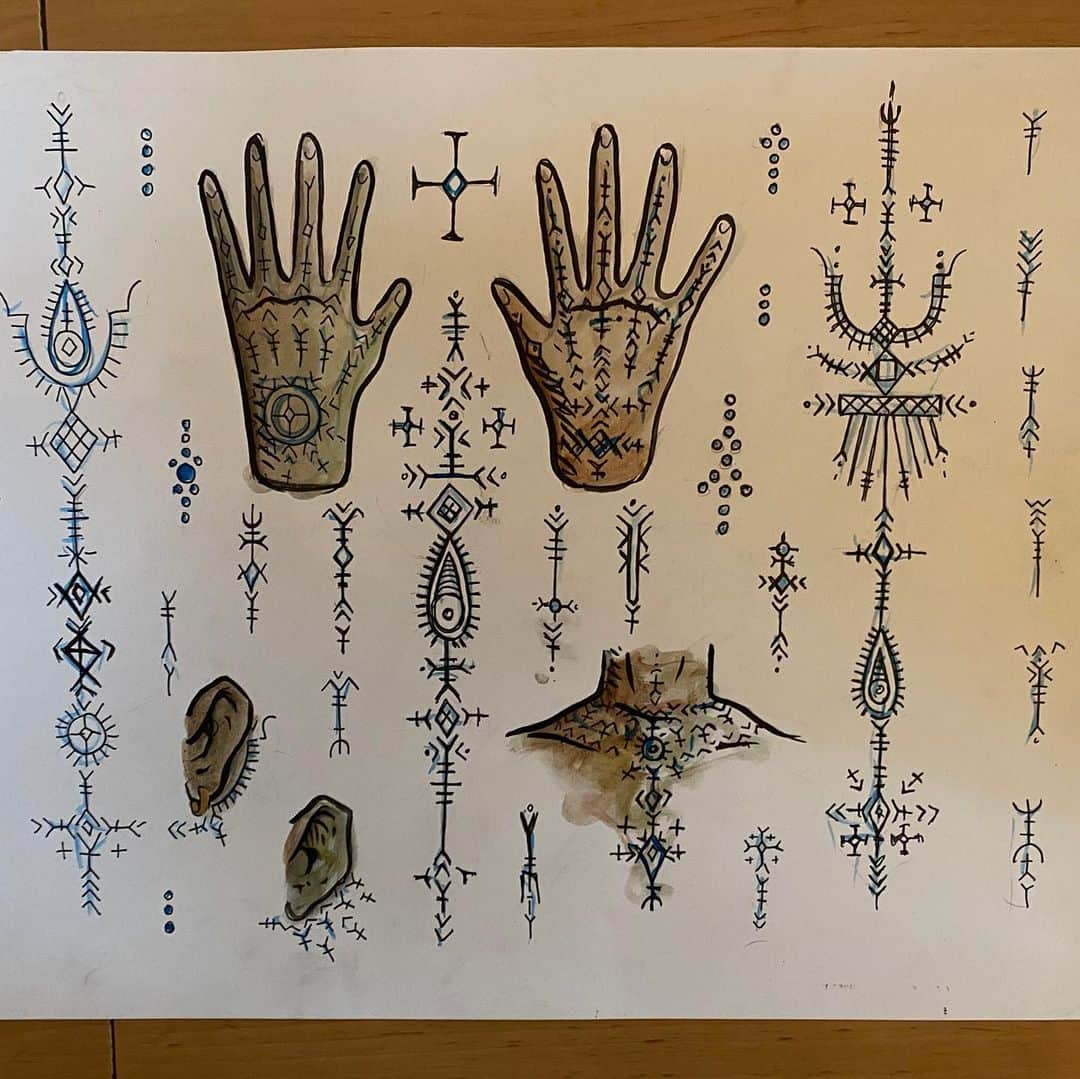 アムステルダム・タトゥー・ミュージアムのインスタグラム：「North africa#berber#maroco#argiers #libie#taniet」
