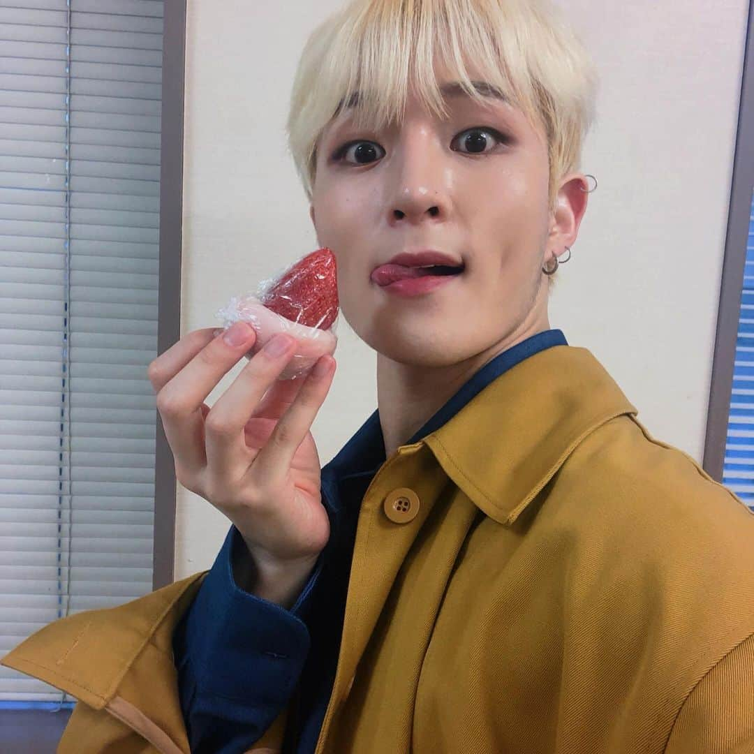 IN2ITさんのインスタグラム写真 - (IN2ITInstagram)「#인표 ‘LOG🧚🏻‍♂️(feat.🍦🍓) ㅤㅤ  일정 무사히 잘 마치고, 돌아왔어요:) 다들 추우니깐 얼른 이불 속으로 쏙~ 들어가세요!! ㅤㅤㅤㅤ 고맙고, 사랑해요❤️ ㅤㅤ  #인투잇 #인투유 #인표 #IN2IT #IN2U #INPYO #지안 #멋진첫째형 #아이스크림 #잘먹었습니다  #잘자요 #인퉁」1月28日 23時11分 - official_in2it