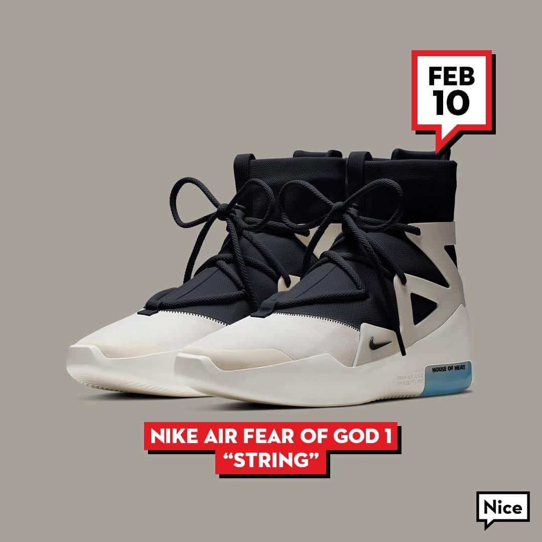 Nice Kicksさんのインスタグラム写真 - (Nice KicksInstagram)「Another Nike Air Fear Of God 1 is set to drop early next month. Is this "String" Nike FOG 1 the best color way yet? 👀⁠」1月29日 1時30分 - nicekicks