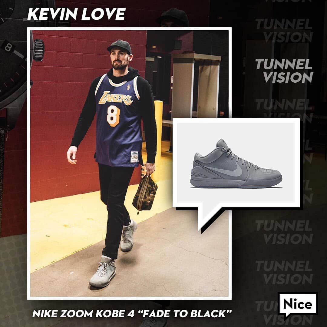 Nice Kicksさんのインスタグラム写真 - (Nice KicksInstagram)「#TunnelVision // @kevinlove pays tribute to @kobebryant. 🙏」1月29日 8時40分 - nicekicks
